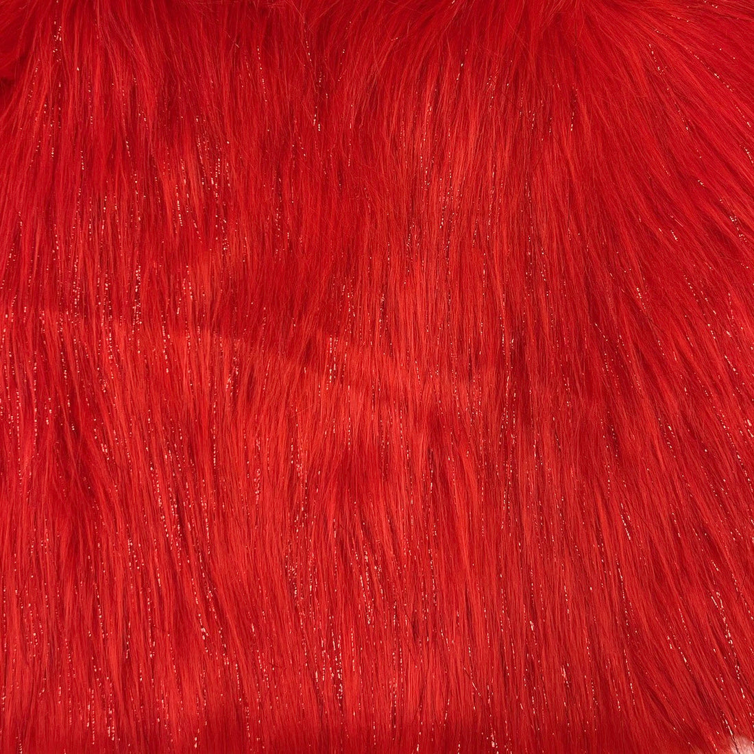 1 Yard 60" Sparkly Tinsel Faux Fur Fabric Shaggy Long Pile Glitter Fur for Costumes & Crafts
