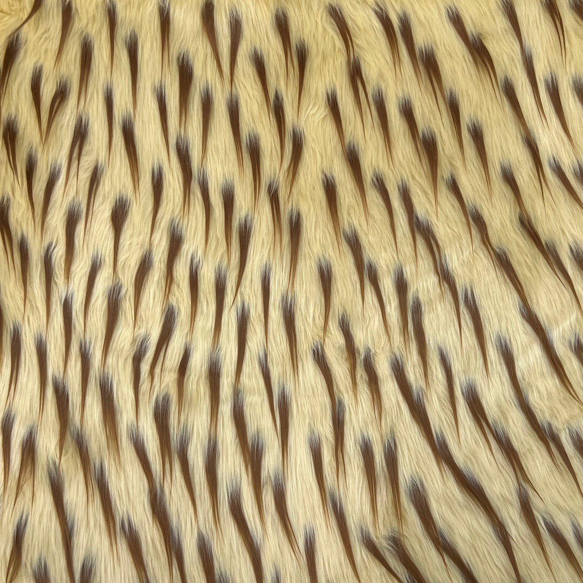 1 Yard Two Tone Spike Shaggy Faux Fur Fabric 100% Polyester