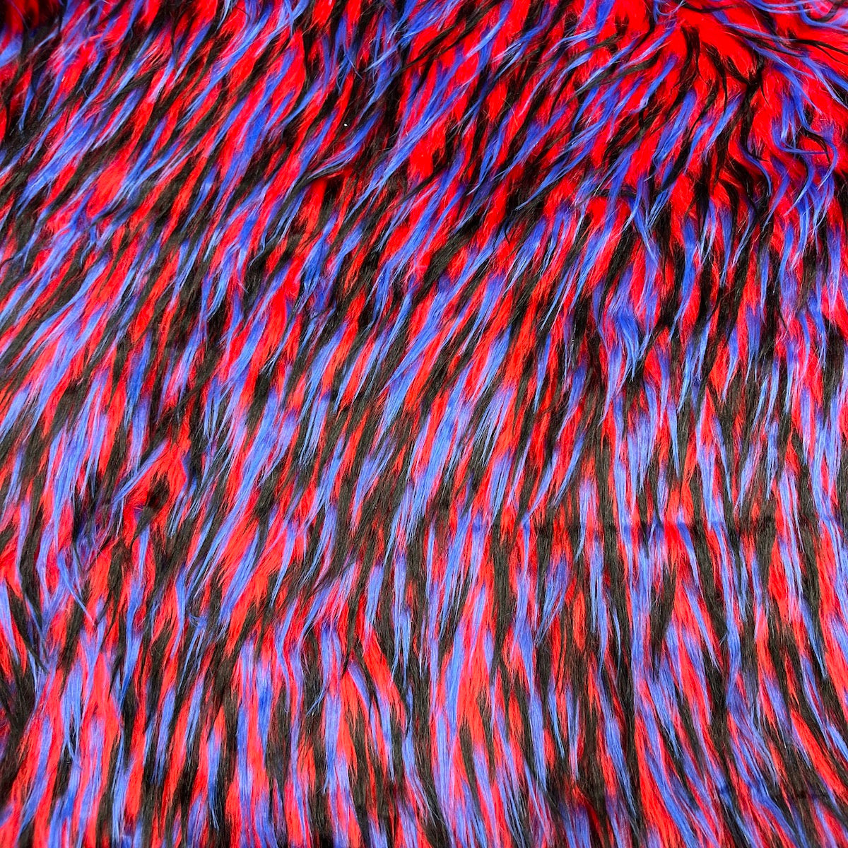 1 Yard Three Spike Shaggy Faux Fur Fabric