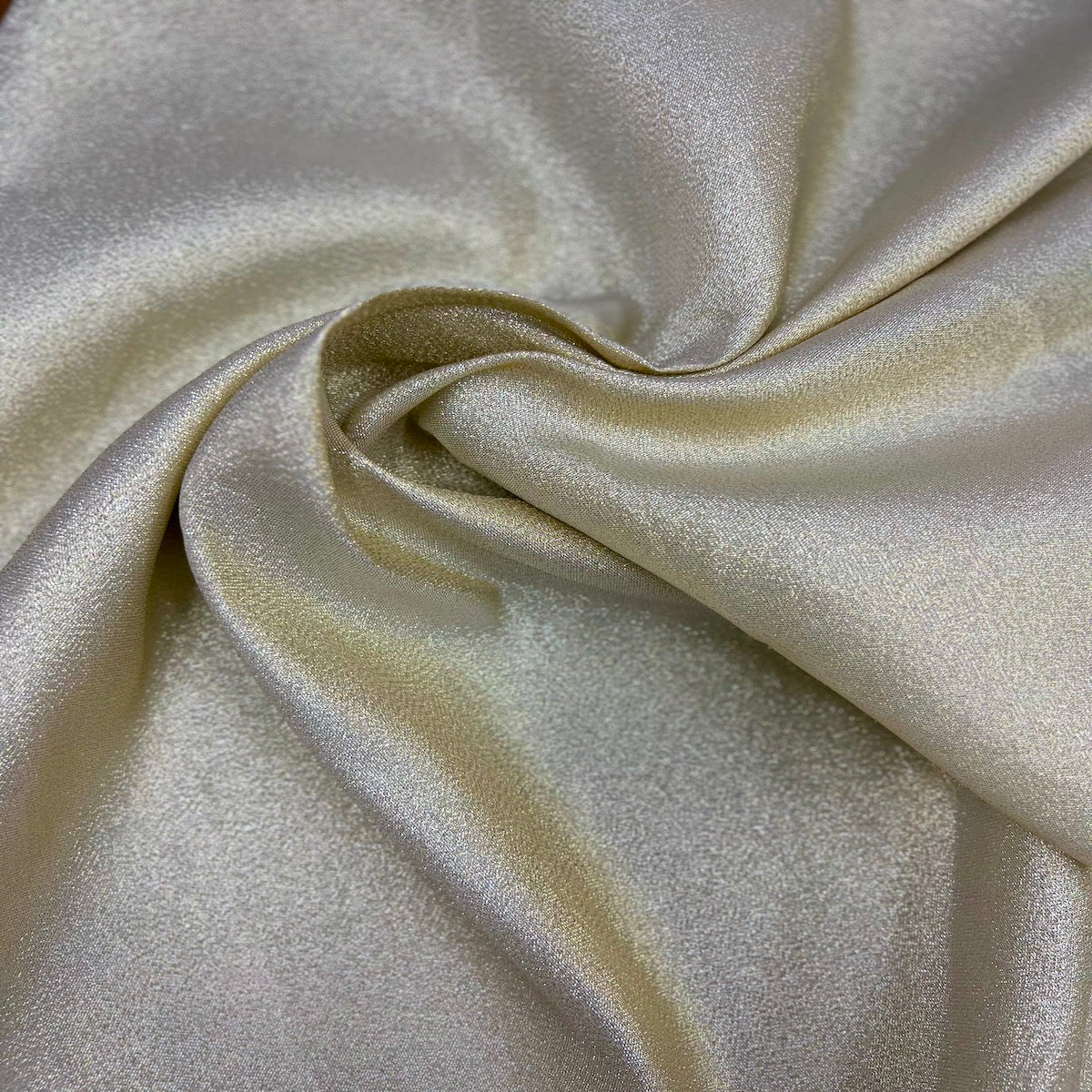 1 Yard Iridescent Glitter Lurex Faux Satin Fabric 100% Polyester