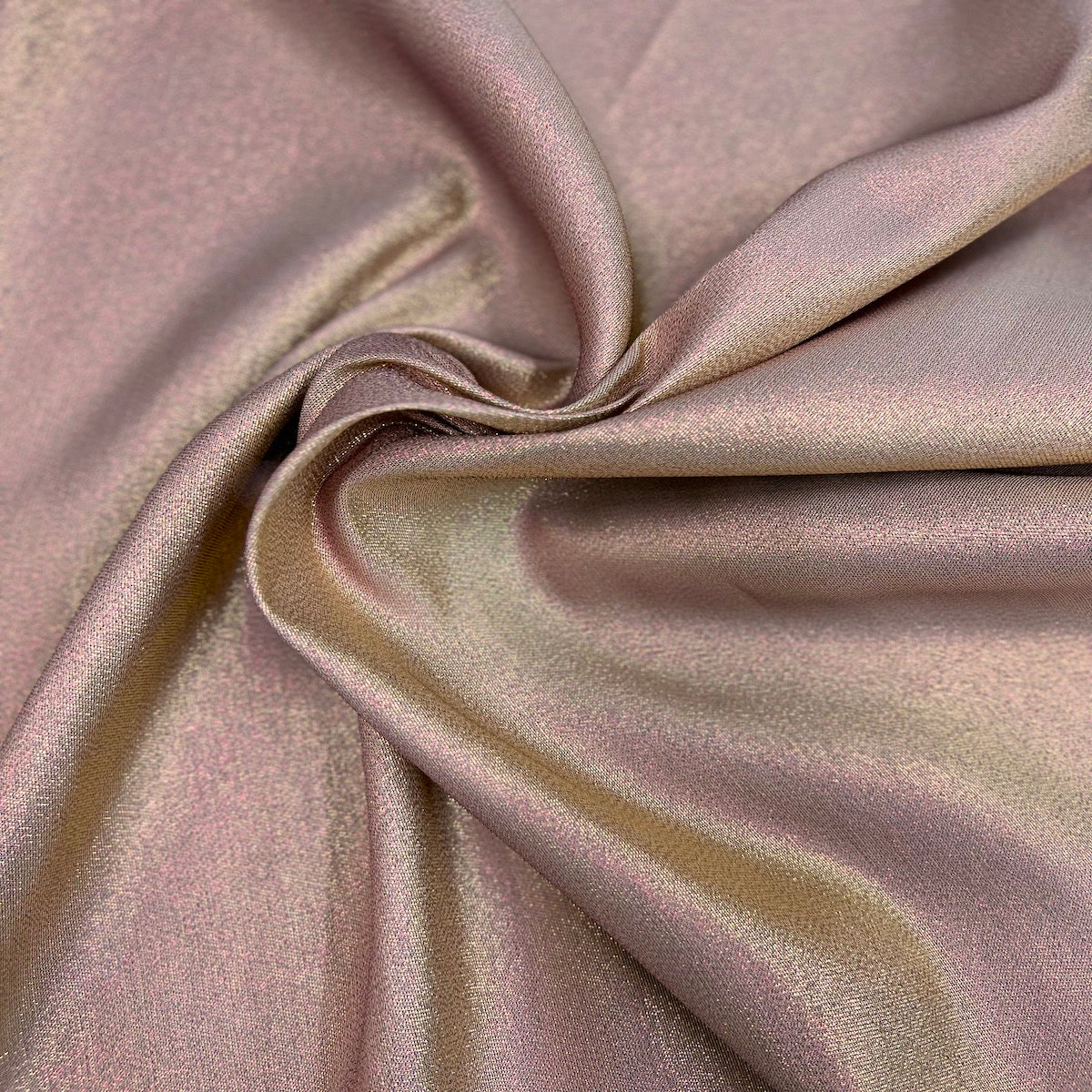 1 Yard Iridescent Glitter Lurex Faux Satin Fabric 100% Polyester