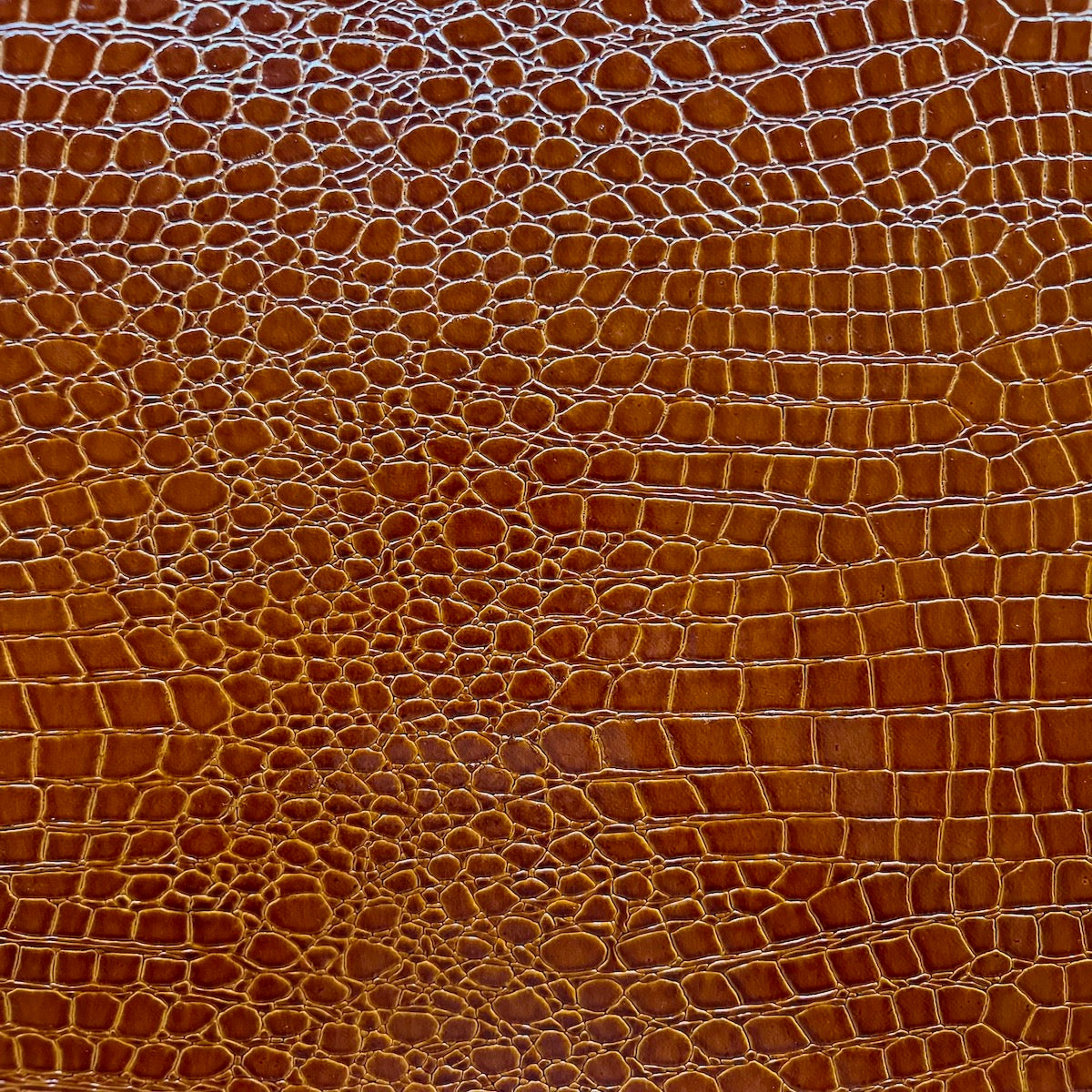 1 Yard Faux Crocodile Vinyl Fabric 100% Polyester