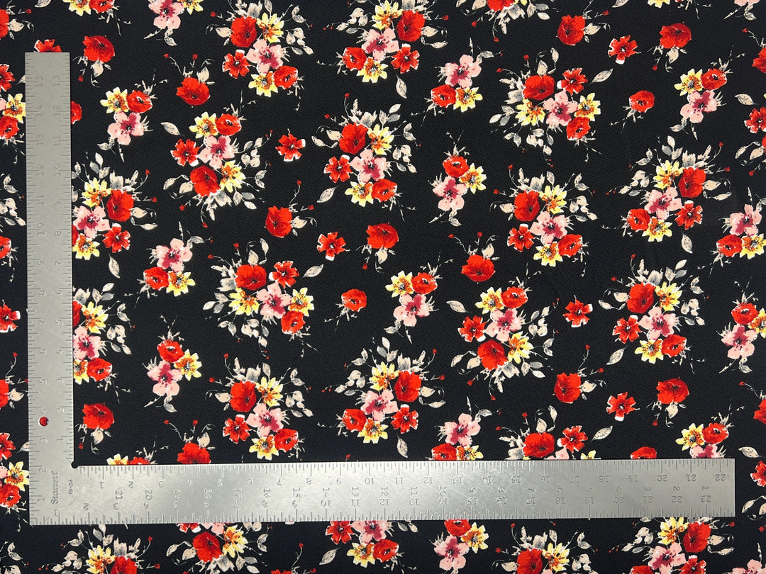 1 Yard ITY Knit Animal Print Fabric with Sequins Stretch Drapey Material 60 Inch Width