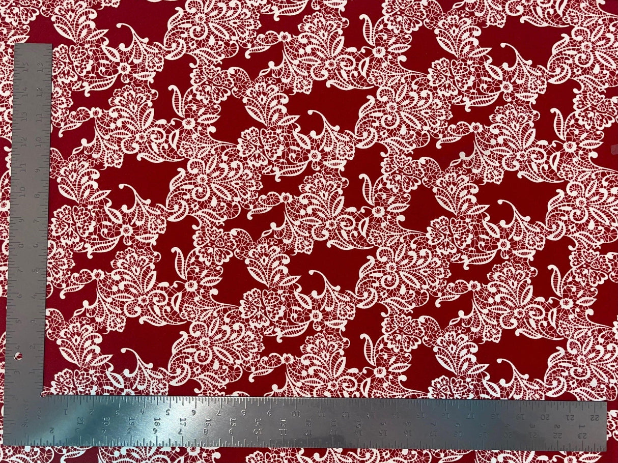 1 yard Liverpool knit floral print fabric with stretch for dresses tops skirts blouses 60 inches wide