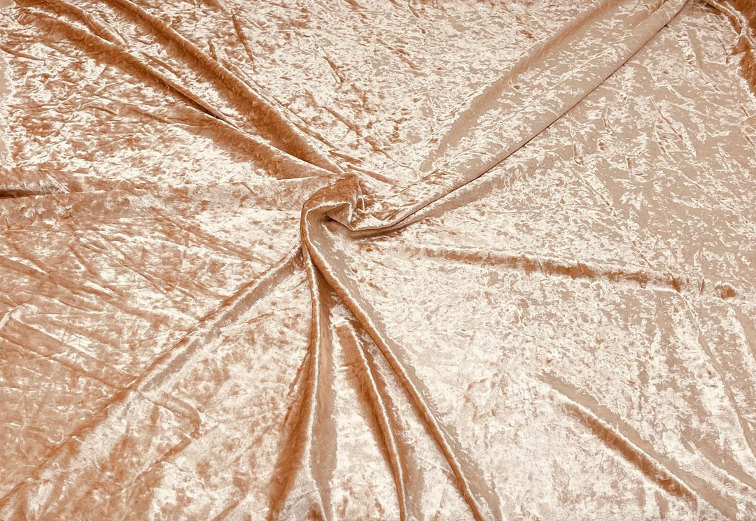 1 Yard Crushed Velvet Velour Stretchy Fabric Soft Plush Stretch 60 Inch Width