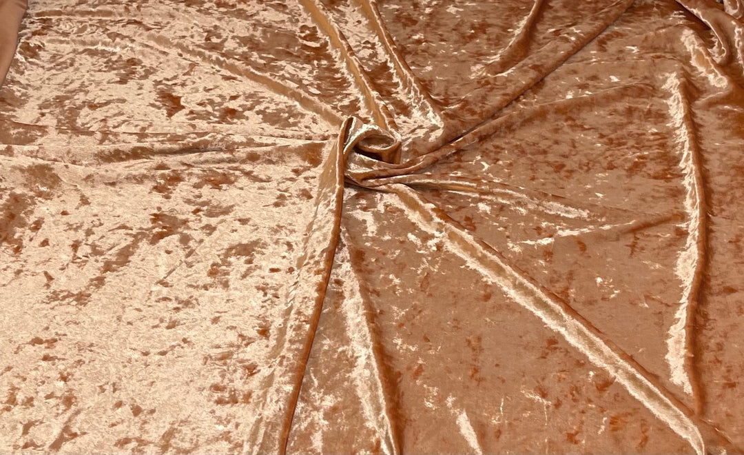 1 Yard Crushed Velvet Velour Stretchy Fabric Soft Plush Stretch 60 Inch Width