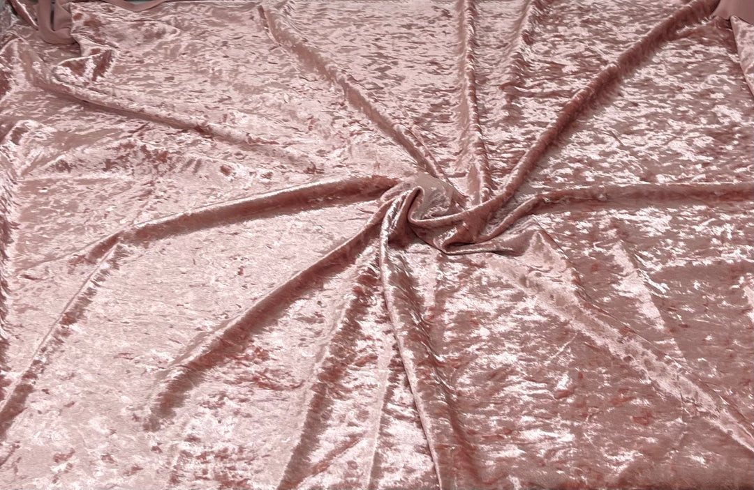 1 Yard Crushed Velvet Velour Stretchy Fabric Soft Plush Stretch 60 Inch Width