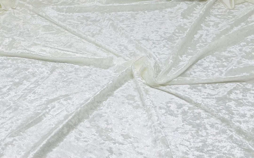 1 Yard Crushed Velvet Velour Stretchy Fabric Soft Plush Stretch 60 Inch Width