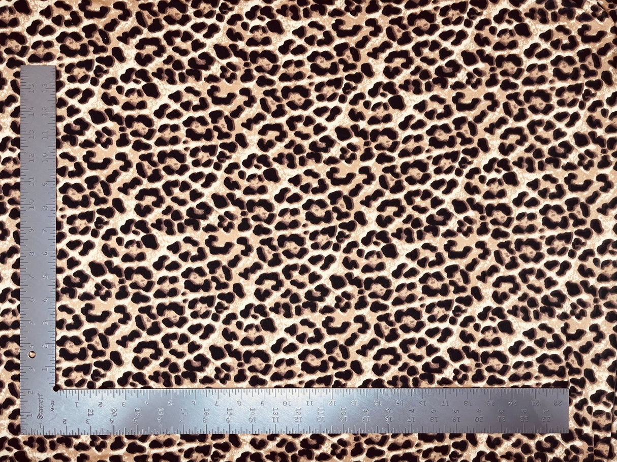 1 yard double brushed knit animal print fabric soft stretch for loungewear tops dresses 60 inches