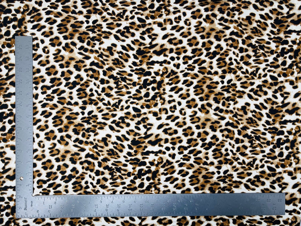 1 yard DTY double brushed animal print knit fabric 60 inch soft stretch fabric for garments
