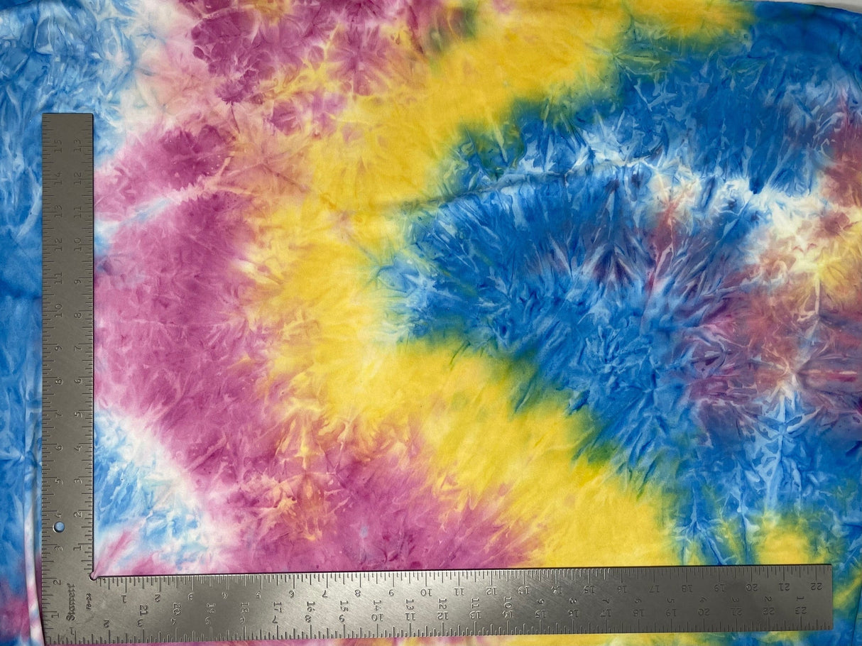 1 Yard DTY Double Brushed Tie Dye Knit Fabric – Ultra Soft Lightweight Stretch Fabric for Apparel