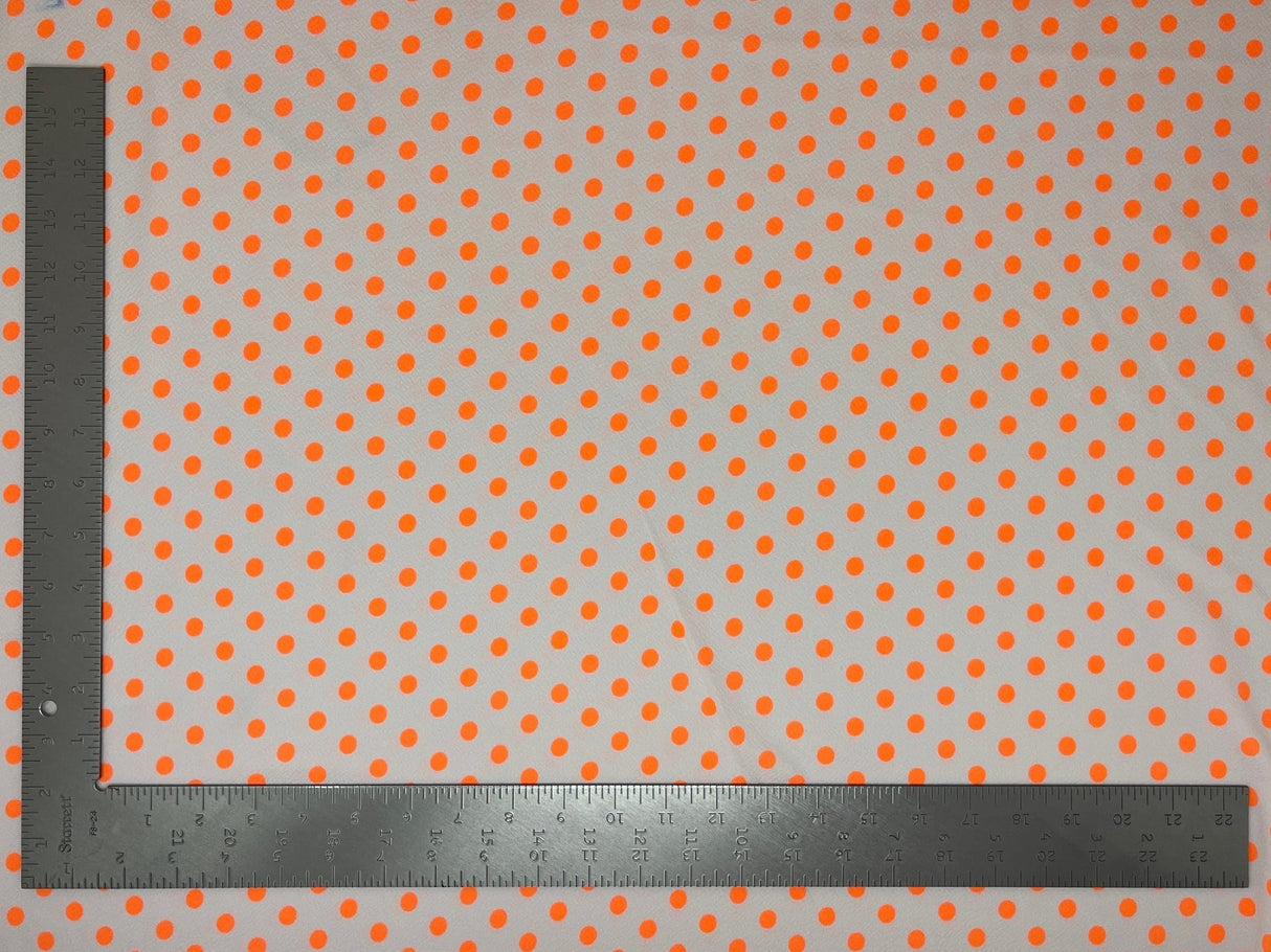 1 Yard Liverpool Knit Neon Polka Dot Fabric – Medium Weight Stretch Fabric for Bold Apparel Designs