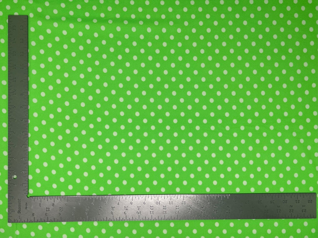 1 Yard Liverpool Knit Neon Polka Dot Fabric – Medium Weight Stretch Fabric for Bold Apparel Designs