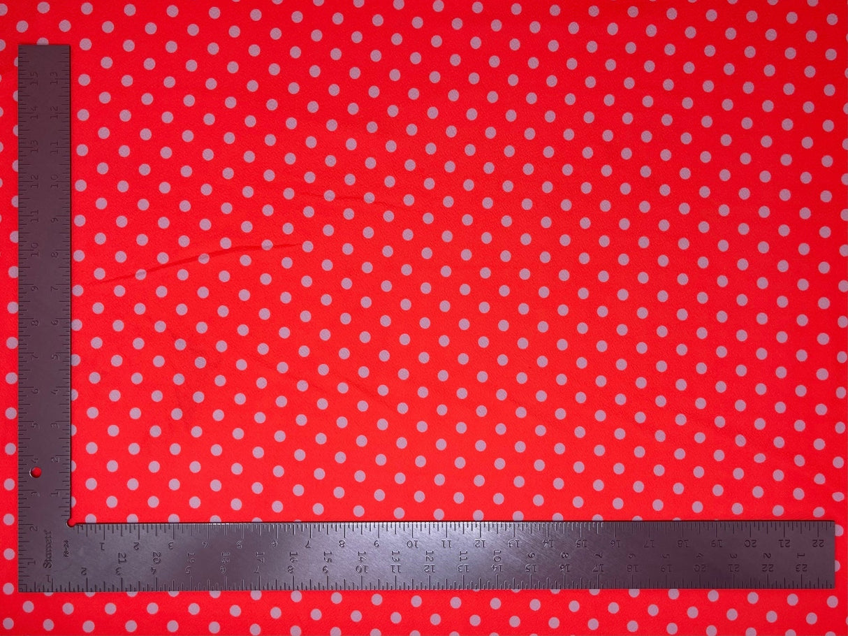 1 Yard Liverpool Knit Neon Polka Dot Fabric – Medium Weight Stretch Fabric for Bold Apparel Designs