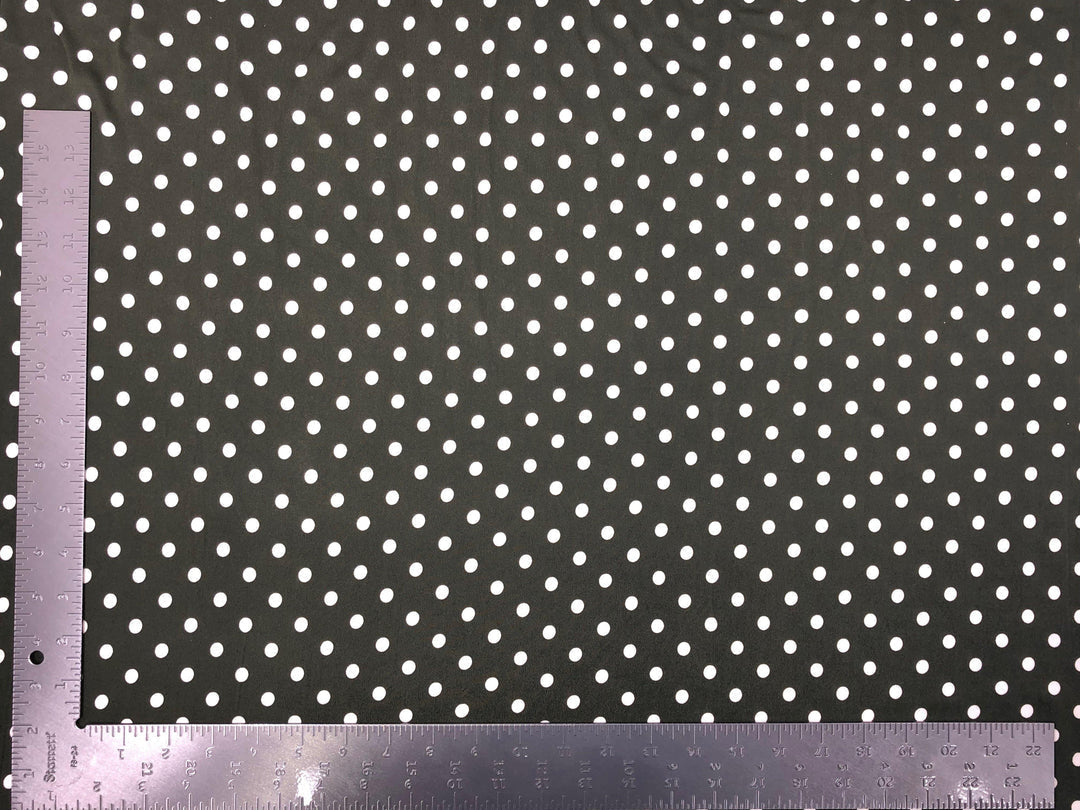 1 Yard DTY Double Sided Brushed Knit Small Polka Dot Print Fabric Soft, Elegant, and Versatile 60 Inches Wide