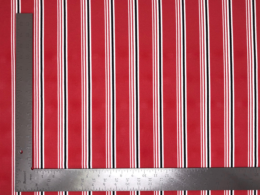 1 Yard Liverpool Knit Stripe Print Fabric Medium Weight Stretch Material for Garments 58 60 Inch