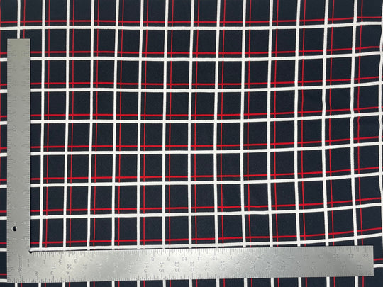 1 Yard Liverpool Knit Geometric Print Fabric – Medium Weight Stretch Fabric with Modern Pattern