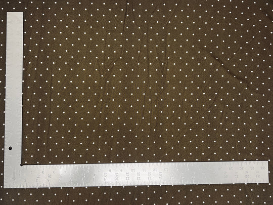 1 Yard Liverpool Knit Polka Pin Dot Fabric – Medium Weight Textured Stretch Fabric for Clothing 58" 60" width