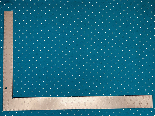 1 Yard Liverpool Knit Polka Pin Dot Fabric – Medium Weight Textured Stretch Fabric for Clothing 58" 60" width