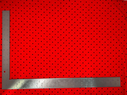 1 Yard Liverpool Knit Polka Pin Dot Fabric – Medium Weight Textured Stretch Fabric for Clothing 58" 60" width