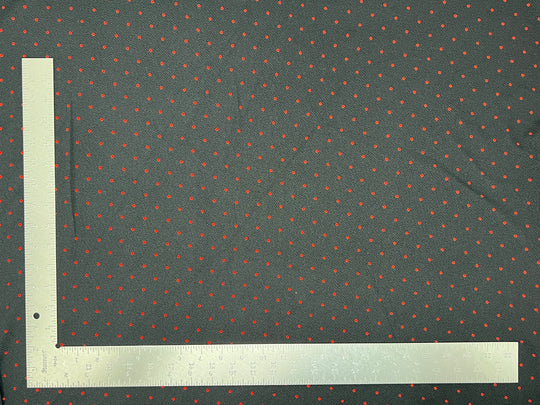 1 Yard Liverpool Knit Polka Pin Dot Fabric – Medium Weight Textured Stretch Fabric for Clothing 58" 60" width