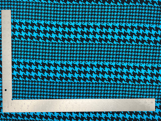 1 Yard Liverpool Knit Houndstooth Print Fabric Classic Stretch Crepe for Sewing 58 Inches Width