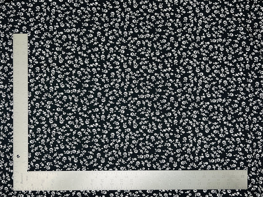 1 Yard Floral Liverpool Knit Fabric for Dresses, Head Wraps, Bows, and Apparel Projects 58 inch Width