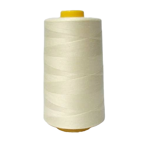 1 Pack of 6000 Yard Ivory Spools Sewing Thread All Purpose 100% Spun Polyester Overlock Cone