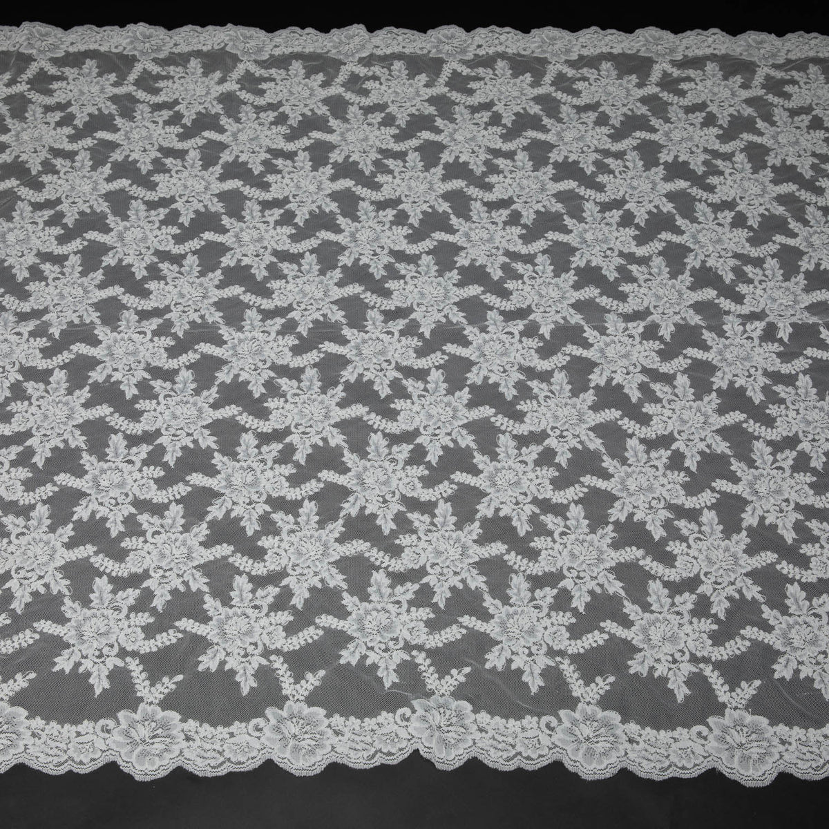 1 Yard Re-Embroidery Lace Fabric Cord Superb Design Luxurious Texture 52/54" Wide