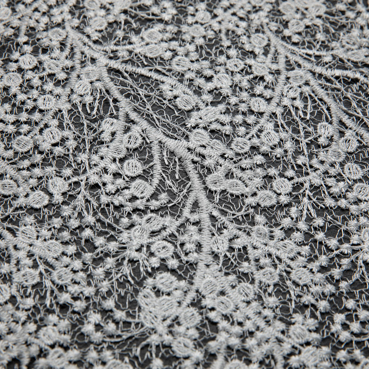 1 Yard Spider Mesh Lace Fabric with Embroidery and Beautiful Intricate Pattern, 52" Wide