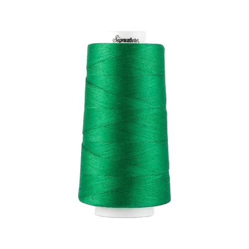 1 Pack of 6000 Yard Kelly green Spools Sewing Thread All Purpose 100% Spun Polyester Overlock Cone