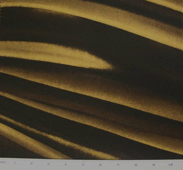 1 yard Black & Mustard Knit Spandex Fabric 58/60" Wide Stretch Apparel Material with Polyester Blend