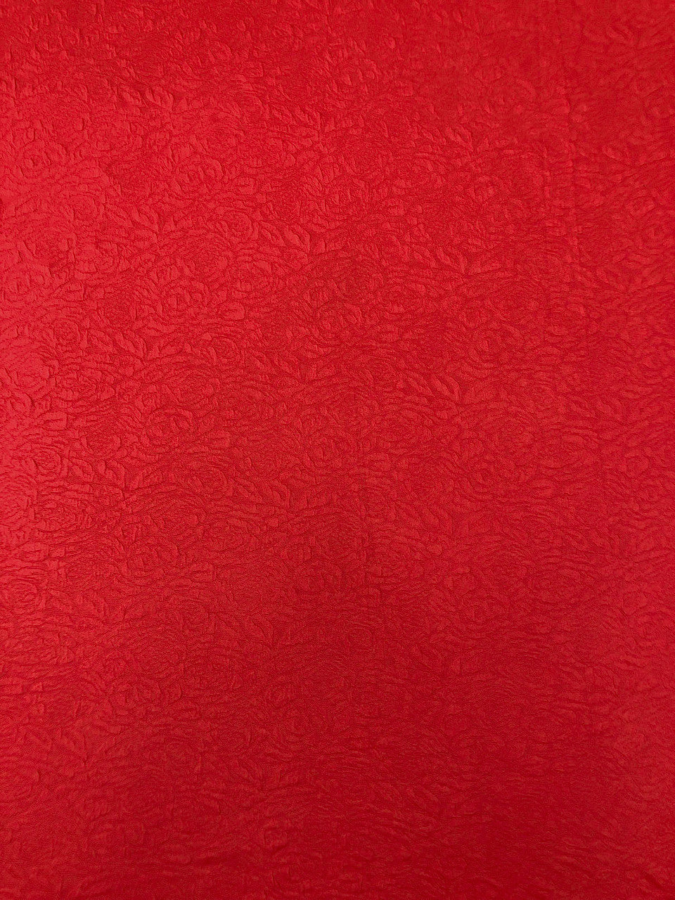 Floral Texture Design Polyester Spandex Fabric - Textured Floral, 60" Width