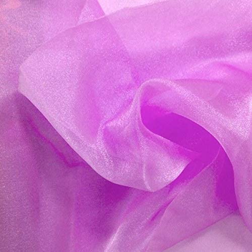 1 Yard Sparkle Crystal Sheer Organza Fabric, 60? Wide Shiny 100% Polyester Fabric for Fashion, Crafts, Decorations
