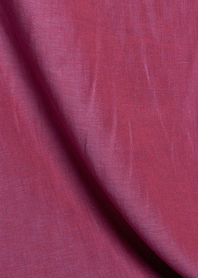 1 Yard Lavender or Red 2 Tone Melange Linen Fabric Lightweight Flat Weave 58 Inches Wide