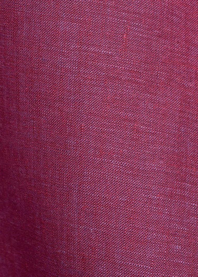 1 Yard Lavender or Red 2 Tone Melange Linen Fabric Lightweight Flat Weave 58 Inches Wide