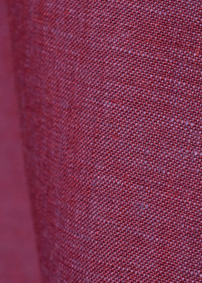 1 Yard Lavender or Red 2 Tone Melange Linen Fabric Lightweight Flat Weave 58 Inches Wide