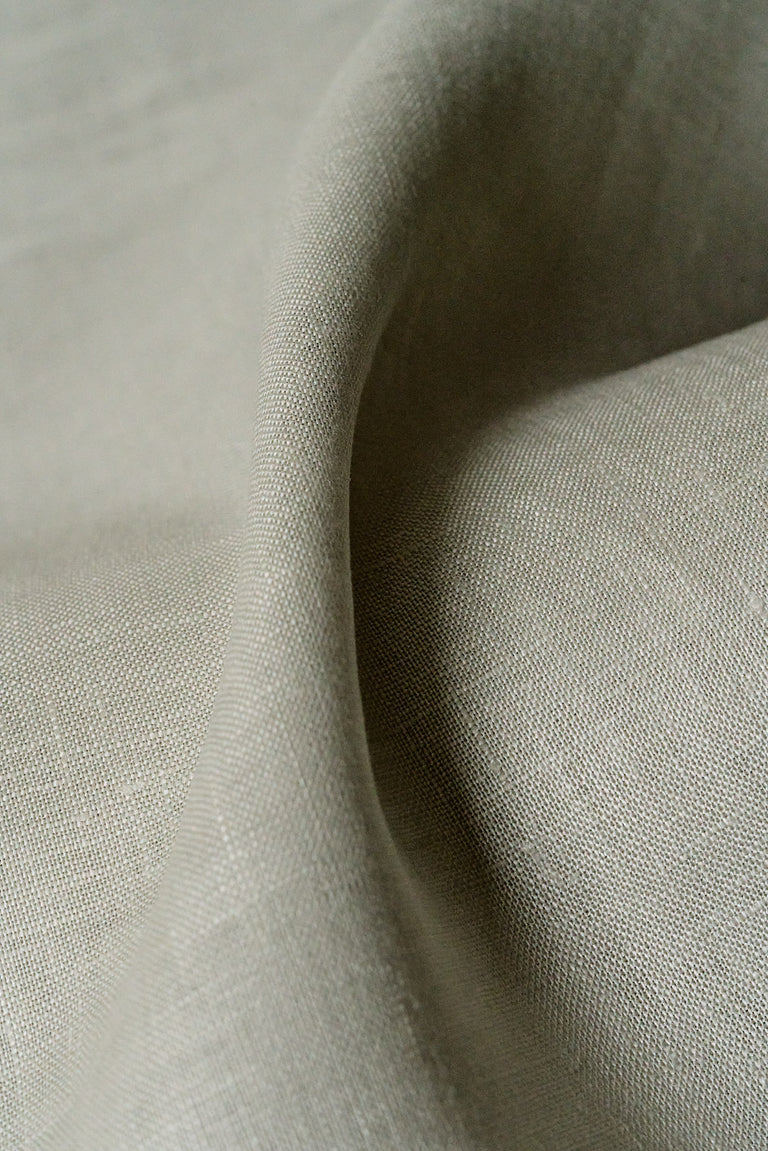 1 Yard Light Grey Softened Linen Fabric, Lightweight Solid 54 Inches Wide for Apparel and Home Projects