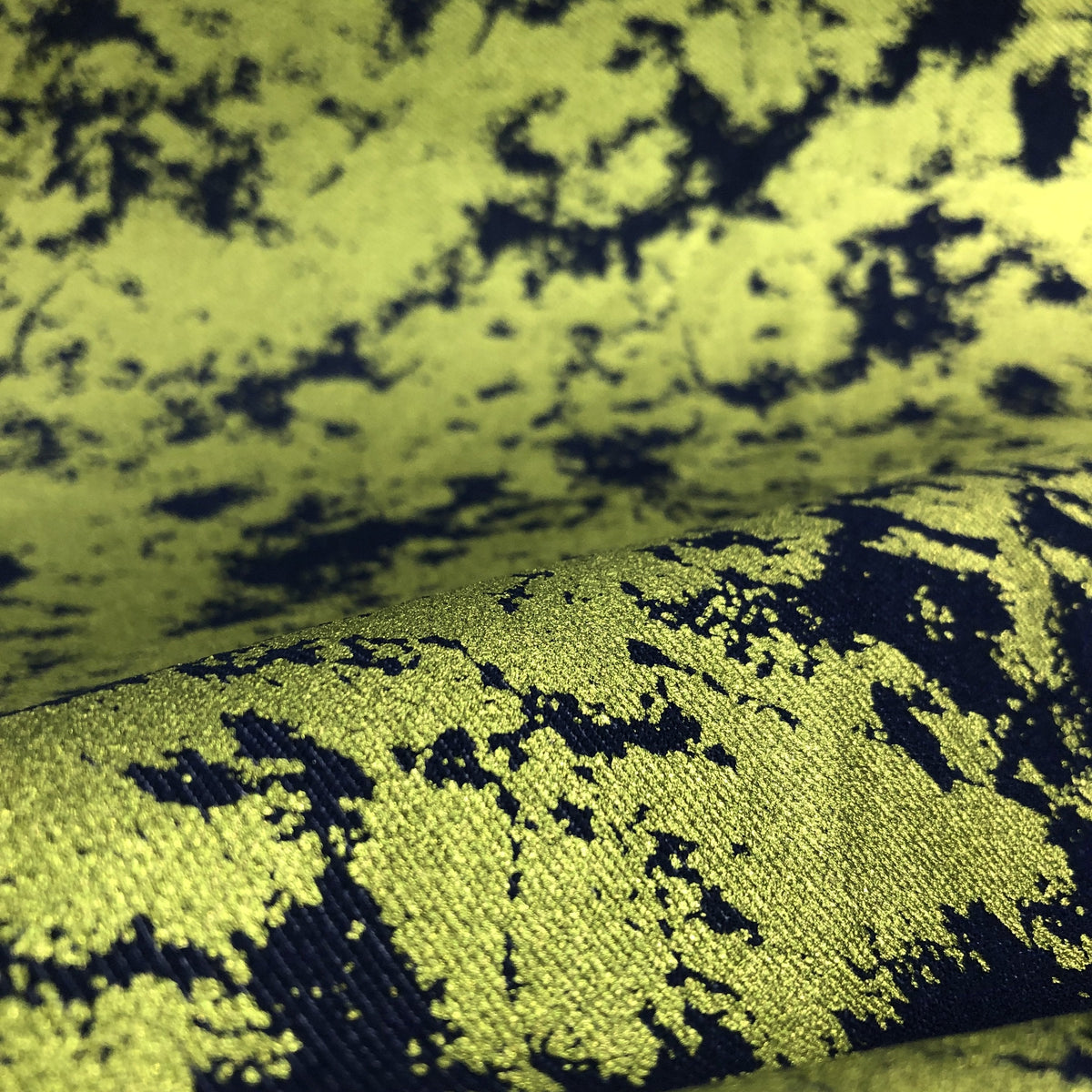 1 yard Jolt Foiled Stretch Faux Denim Fabric for Performance Costumes and Activewear 54” width