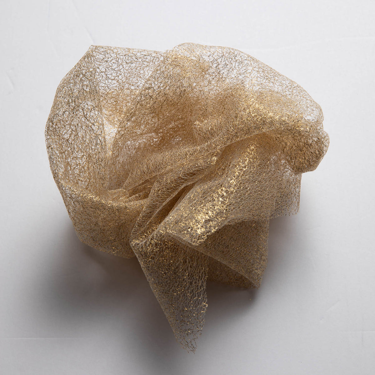 1 Yard Metallic Susumi Tulle Lace Fabric, 58/60" Wide 100% Polyester