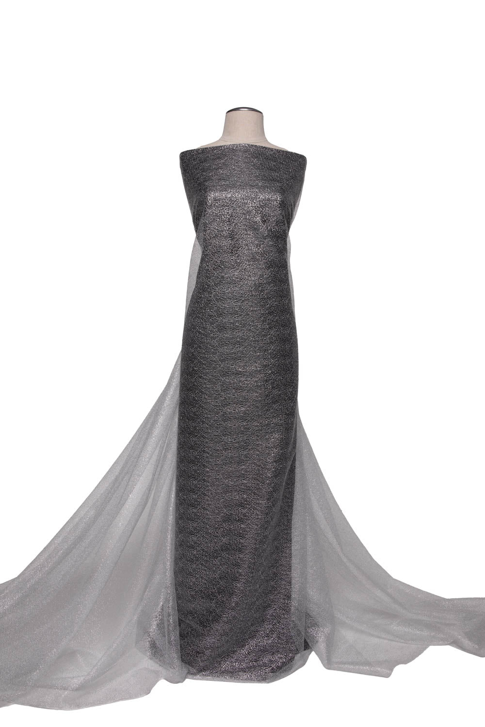 1 Yard Metallic Susumi Tulle Lace Fabric, 58/60" Wide 100% Polyester