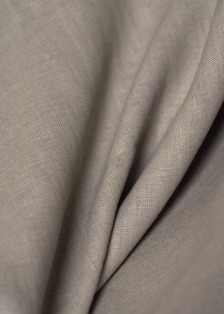 1 Yard Stone Washed Misty Pure Linen Fabric Midweight 5.5 oz 54 Inches Wide