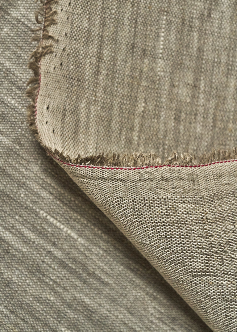 1 Yard Pure Linen Fabric Mixed Natural Midweight Solid 7.5 oz 58 Inches Wide