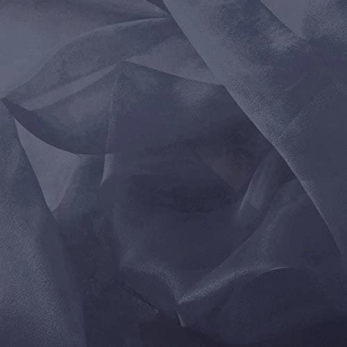 1 Yard Sparkle Crystal Sheer Organza Fabric, 60? Wide Shiny 100% Polyester Fabric for Fashion, Crafts, Decorations