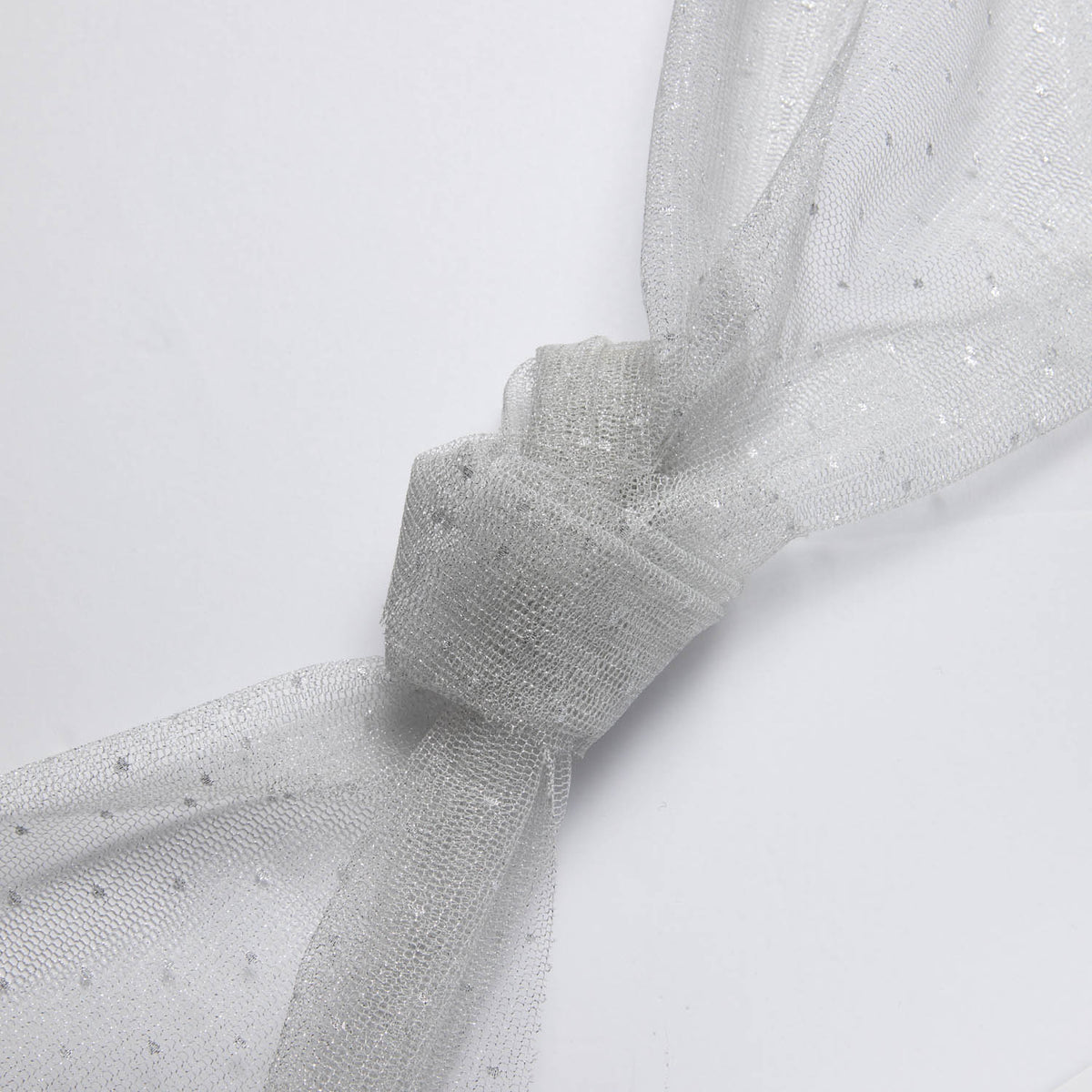 1 Yard Nylon MX Tulle Lace Fabric Delicate Dot Pattern Lightweight Soft Design 58/60" Wide