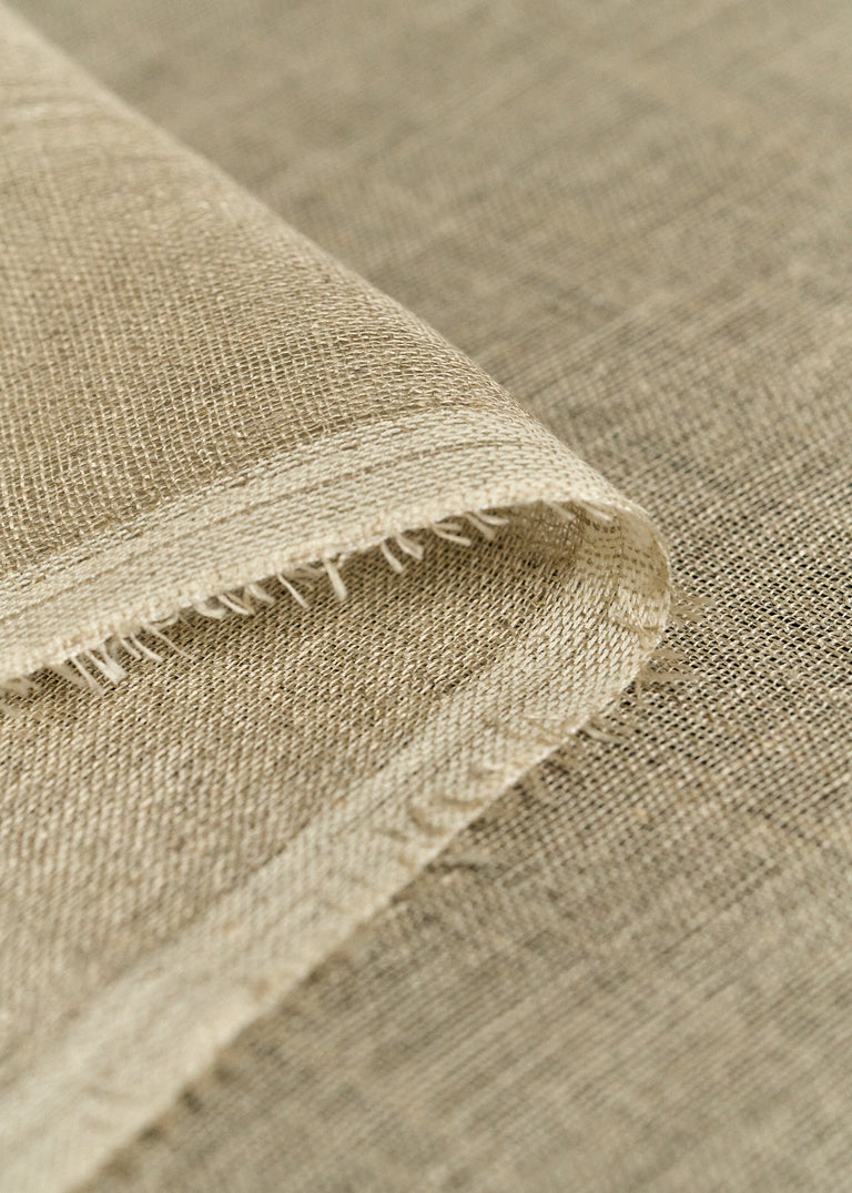 1 Yard Natural Linen Gauze Fabric Softened Lightweight 56 Inches for Garments and Décor