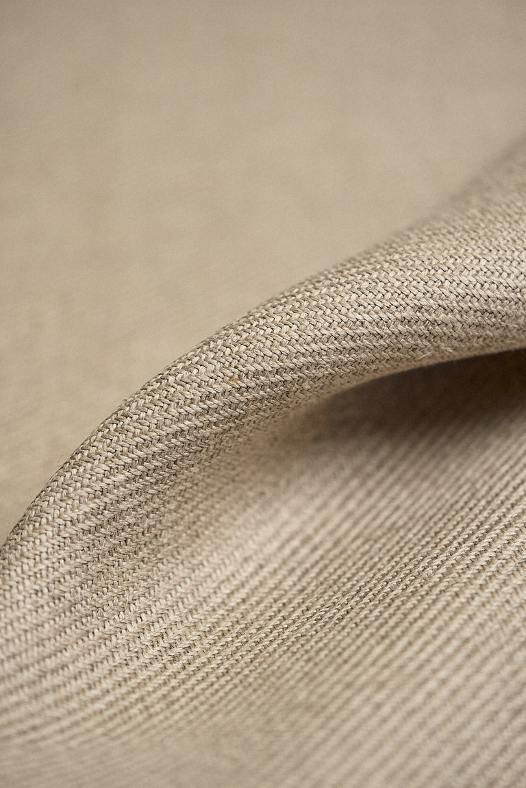 1 Yard Solid Natural Pure Irish Linen Twill Fabric 18.5 oz Washed 54 Inches Wide