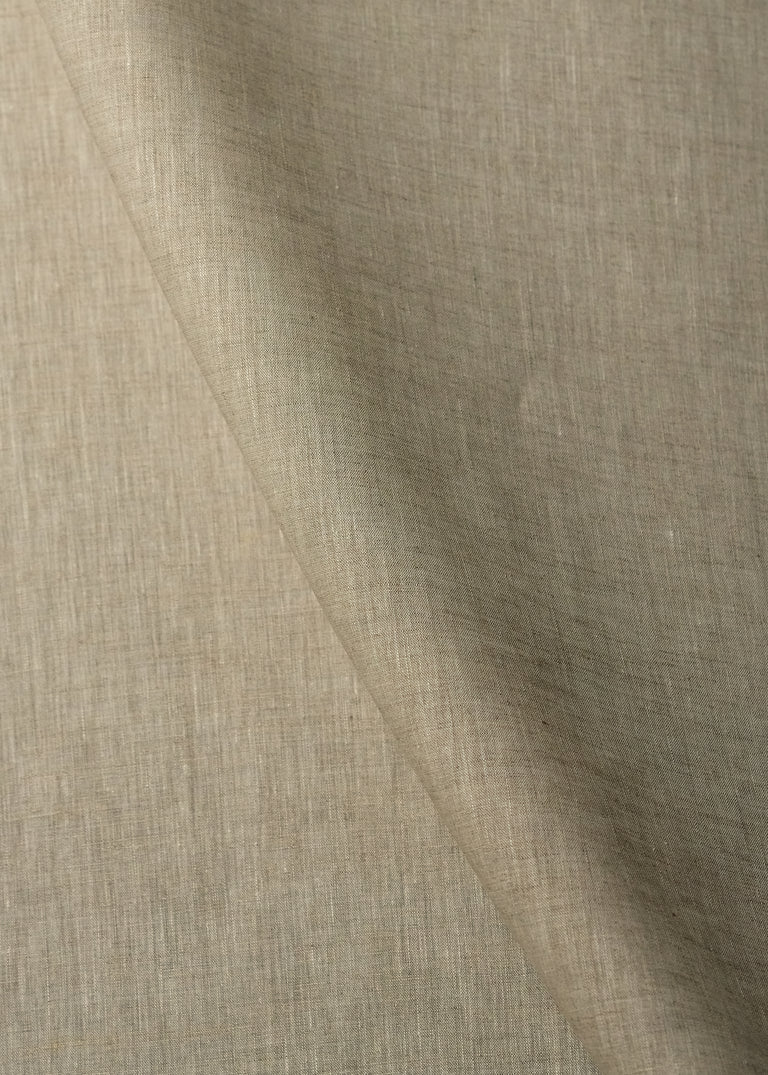 1 Yard Two Tone Melange Linen Fabric Natural Off White Flat Weave 58 Inches Wide