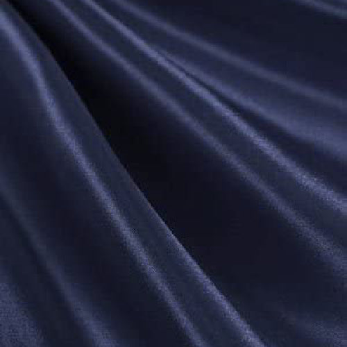 1 Yard Navy Satin Charmeuse Fabric, 60" Wide, 100% Polyester for Gowns, Weddings & Crafts