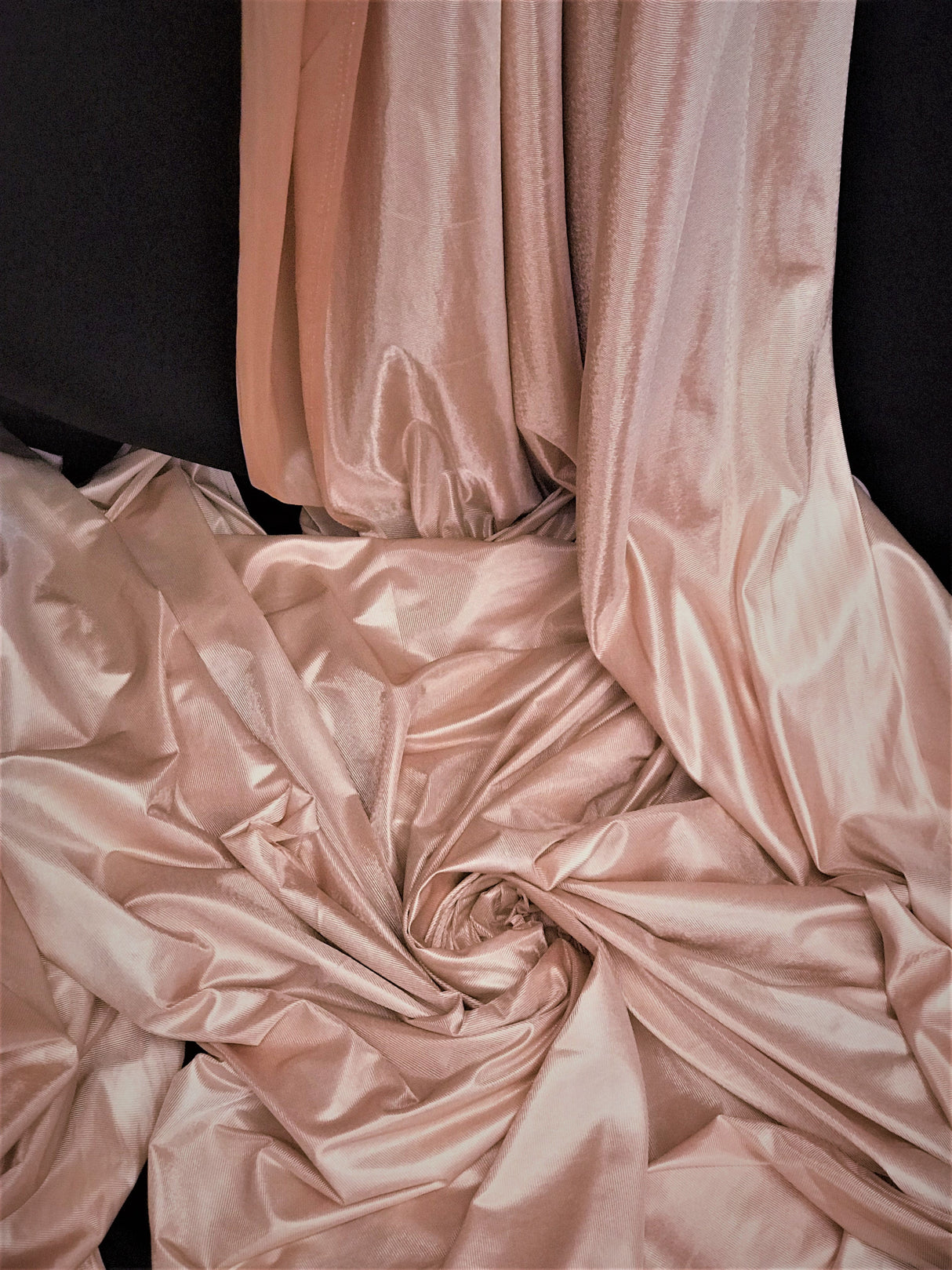 1 Yard Low Stretch Blush Nude Denier Tricot Polyester Fabric 120 Inch Wide